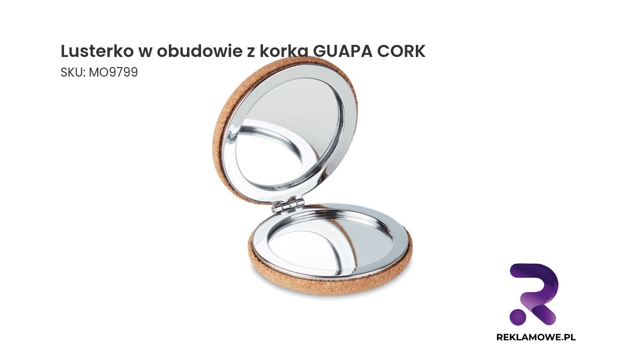 Lusterko GUAPA CORK w ekologicznej obudowie z korka