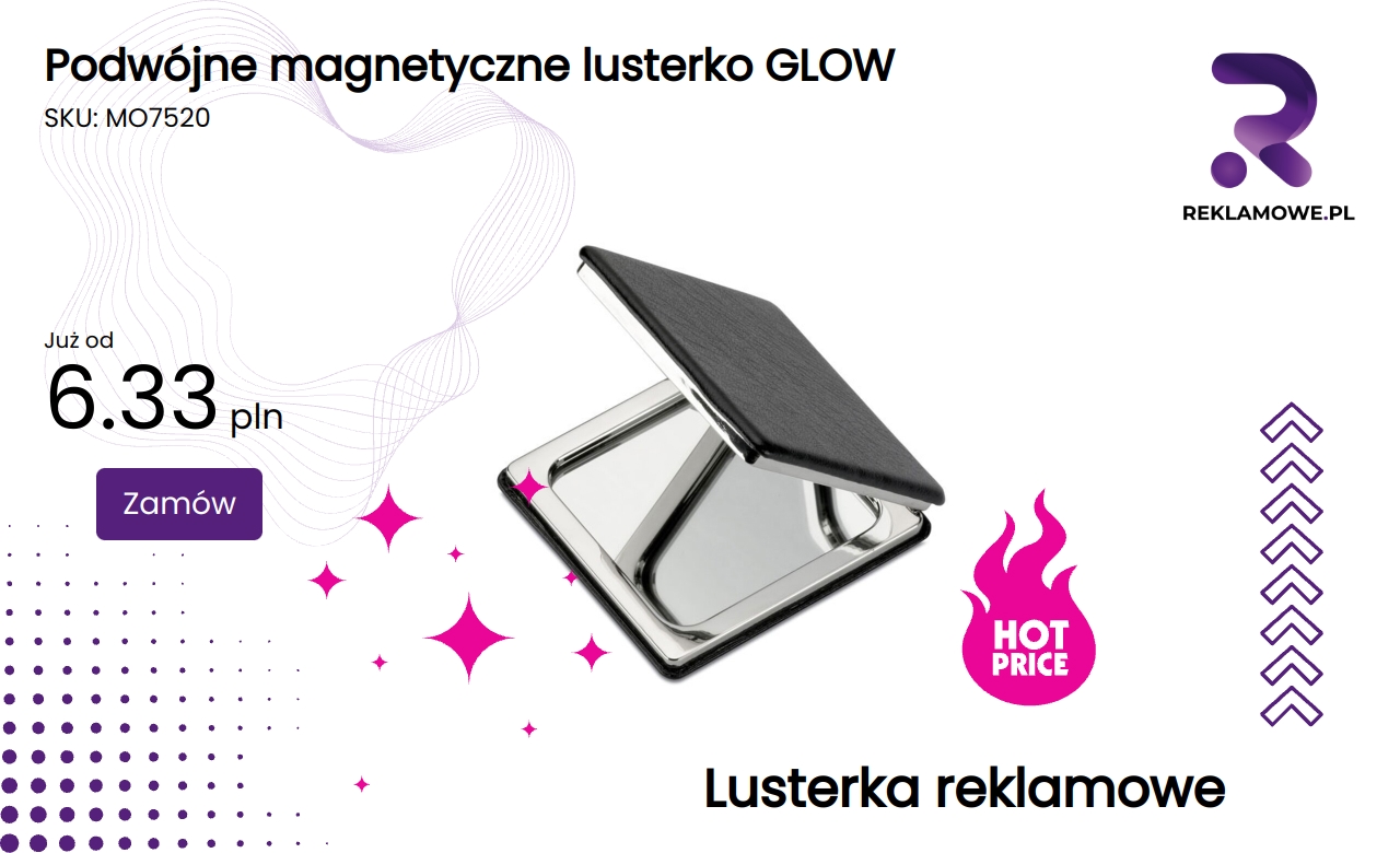 Podwójne magnetyczne lusterko GLOW