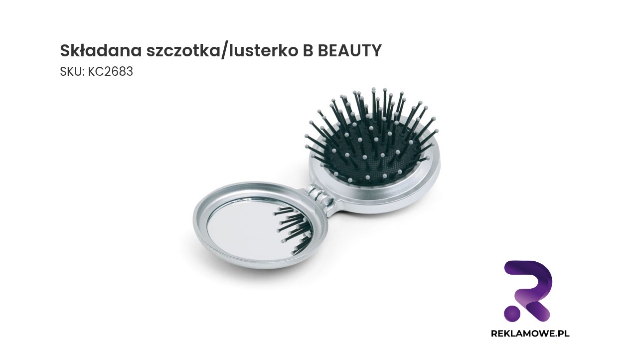 Składana szczotka z lusterkiem marki B Beauty