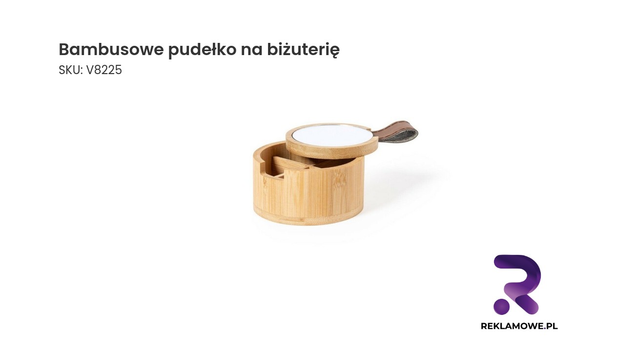 Bambusowe pudełko na biżuterię szkatułka