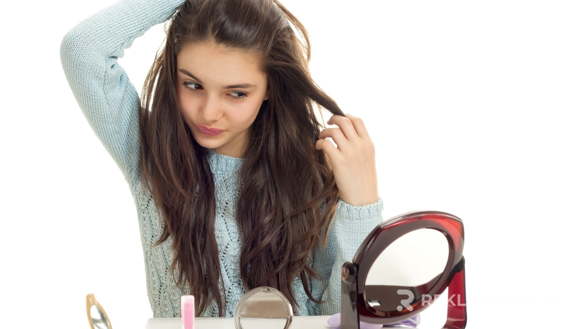 Lustro reklamowe z logo firmy