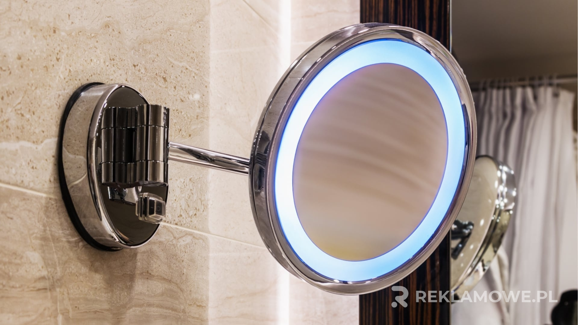 Projekt graficzny lusterek reklamowych