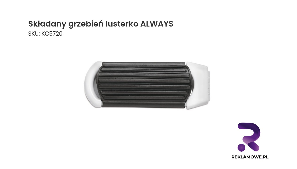 Składany grzebień, lusterko ALWAYS Składany grzebień z lusterkiem ALWAYS